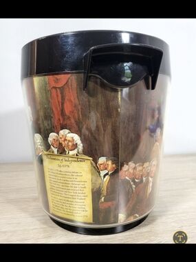 Patriotic Declaration of Independence Ice Bucket Thermo Serv